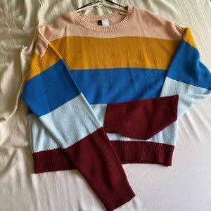 HM colorblock sweater